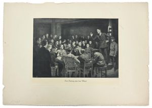 German Third Reich Litho of Adolf Hitler 'Am Anfang war …