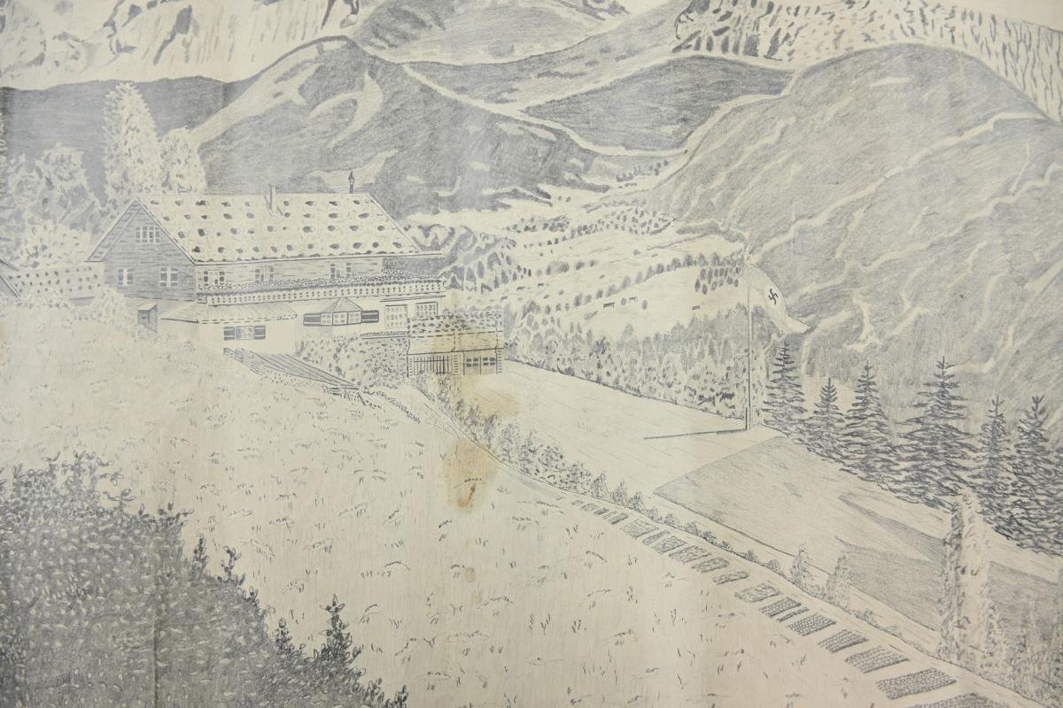 German Haus Wachenfeld, Hitler residence large drawing — image 3