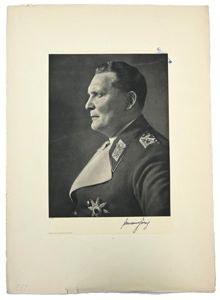 German Proof Example Portrait Print/Litho of Reichsmarshall Hermann Göring