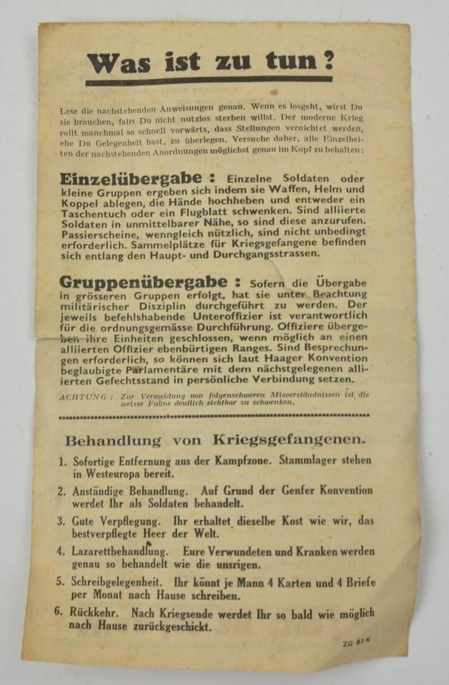 Allied Droppingsflyer 'Wenn es Losgeht' — image 2