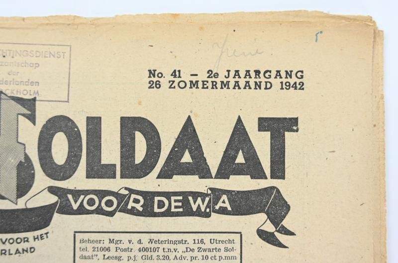 Dutch / Waffen-SS 'Zwarte Soldaat' Newspaper — image 2
