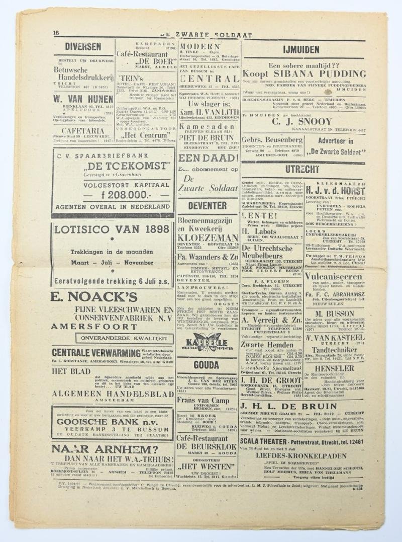 Dutch / Waffen-SS 'Zwarte Soldaat' Newspaper — image 8