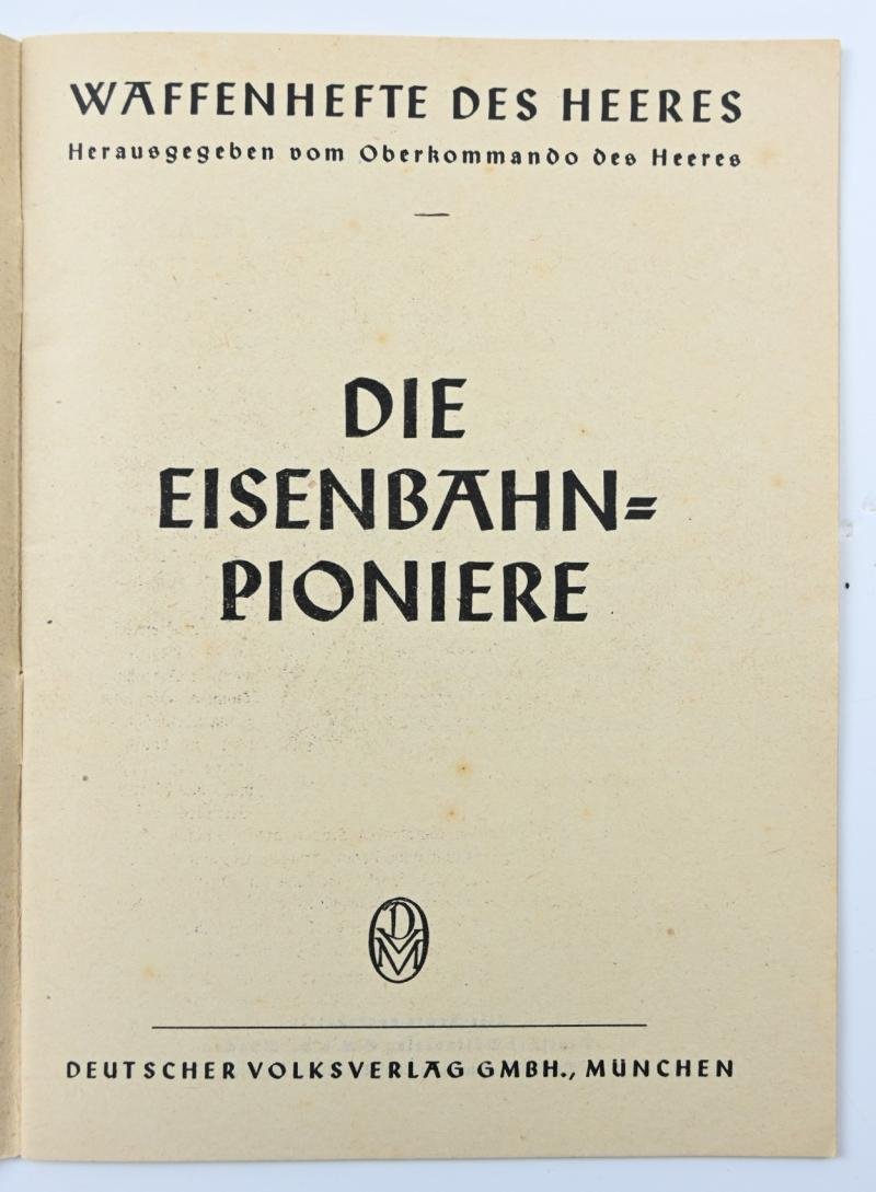 German Booklet 'Eisenbahn Pioniere, Waffenhefte des Heeres' — image 2