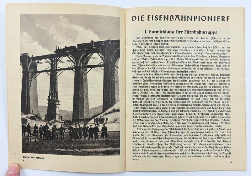 German Booklet 'Eisenbahn Pioniere, Waffenhefte des Heeres' — image 4