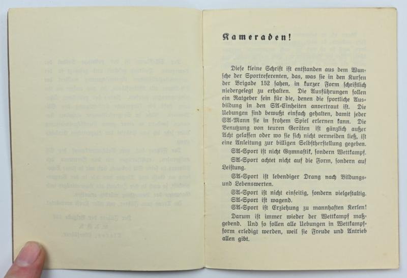 German SA Booklet 'Die körperliche Ertüchtigung in der SA' — image 3