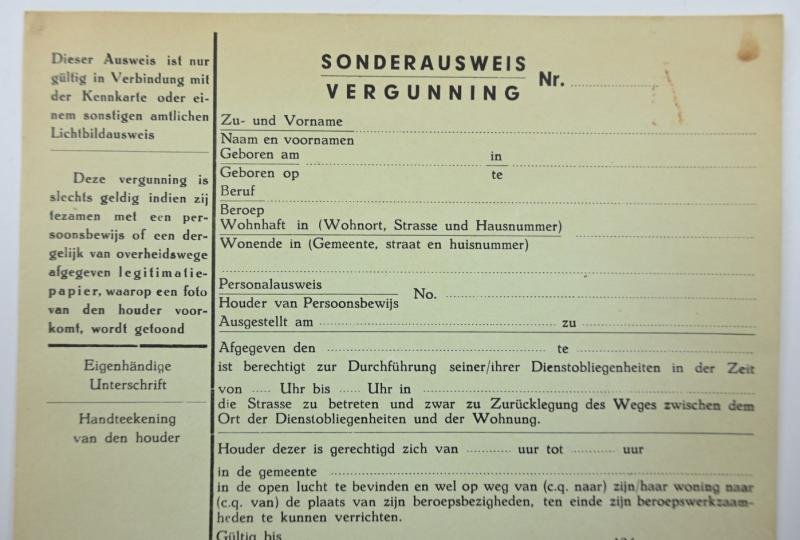 German WH license 'Holland' — image 2