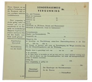 German WH license 'Holland'