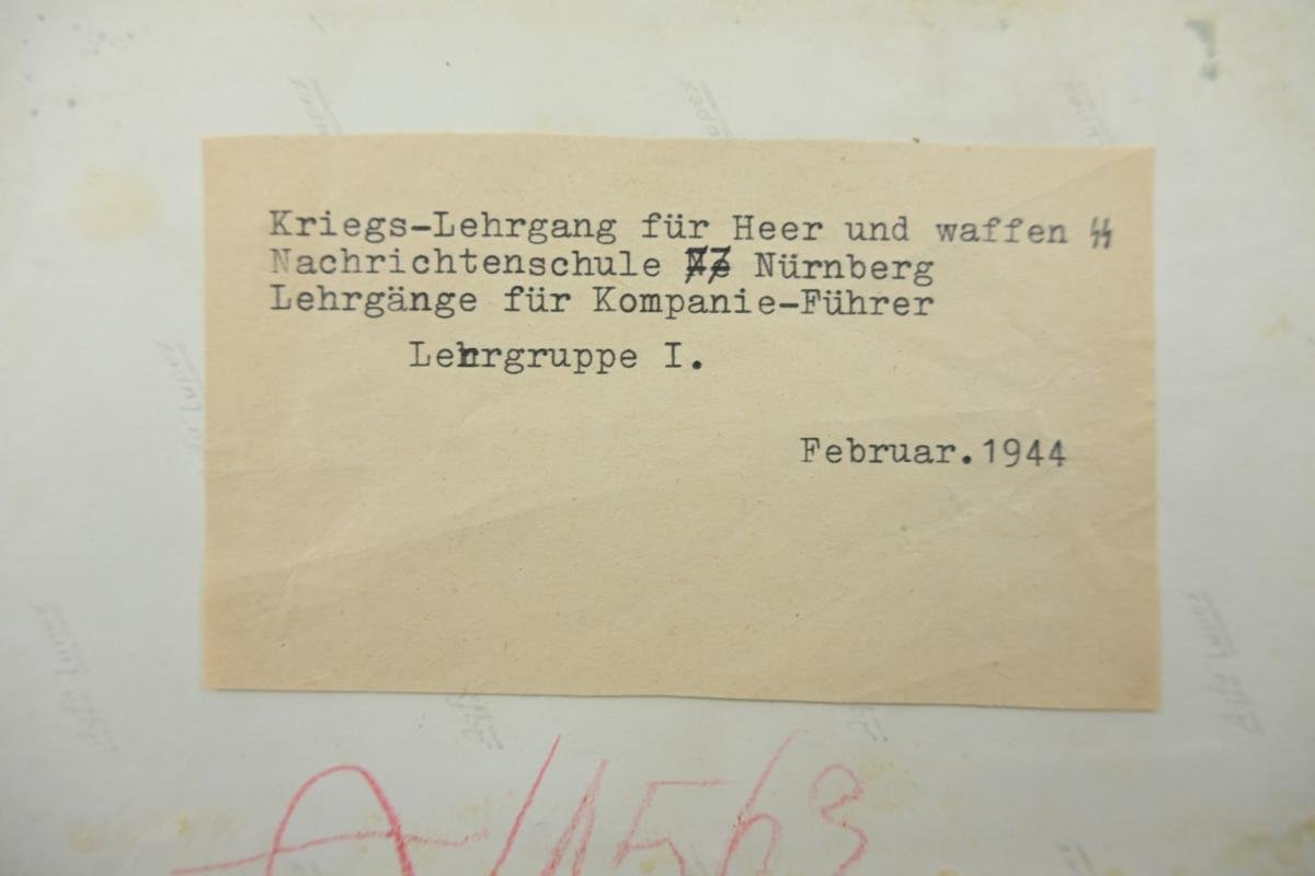 German WH Press Photo 'Nachrichtenschule' — image 3