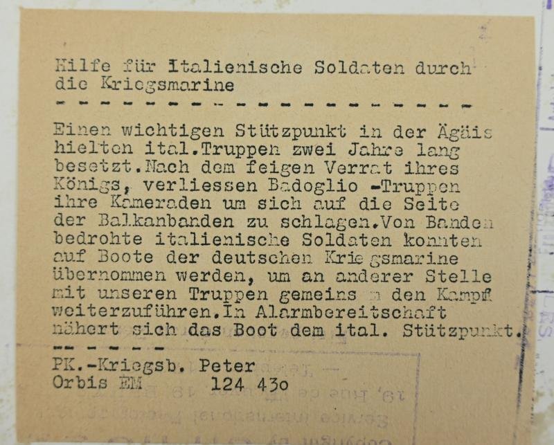 German KM Press Photo 'Italy' — image 3