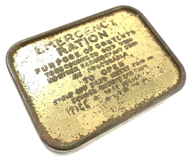 British WW2 Emergency Ration Tin Can — image 2