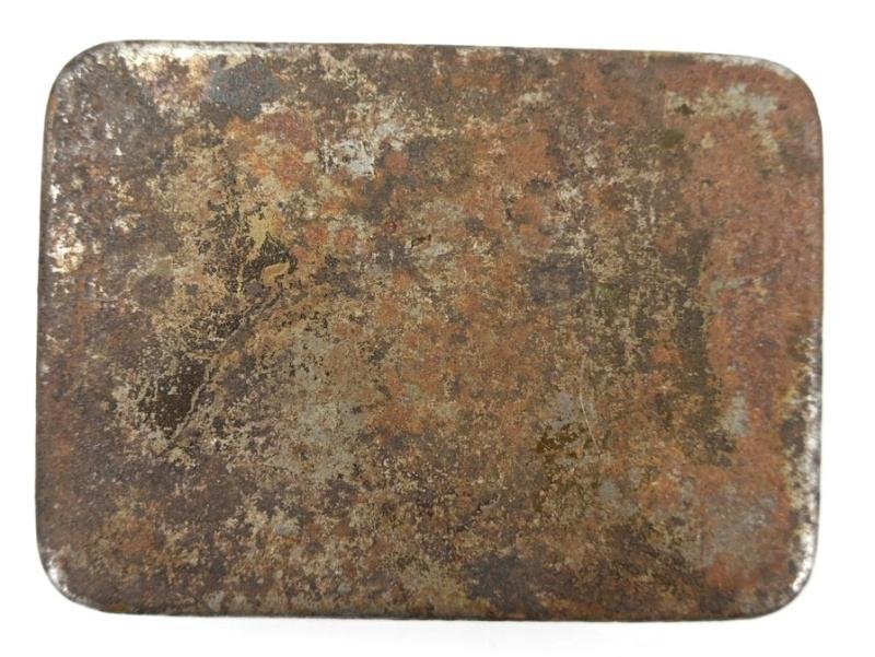 British WW2 Tin can of Boiled Sweets, Salt & Matches — image 4