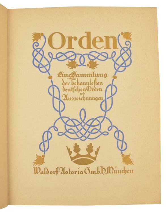 German Third Reich Cigaret Album 'Orden' — image 2