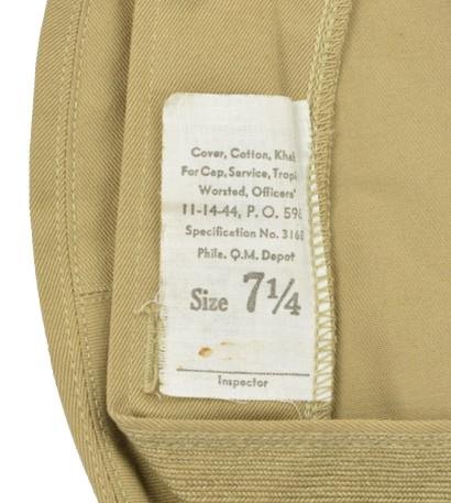 US WW2 Peaked Cap Cover — image 3