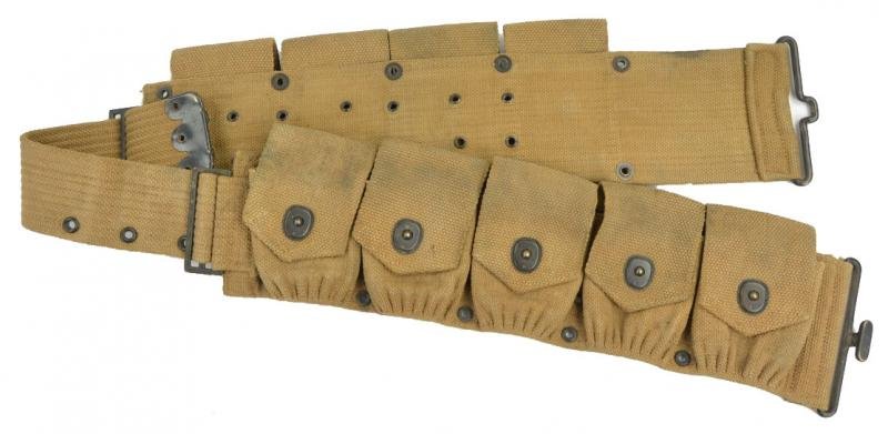 US WW1/WW2 M-1918 Cal.30 Cartridge Belt Mounted — image 7