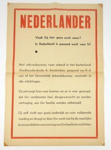 Dutch NSB Poster Nederlander