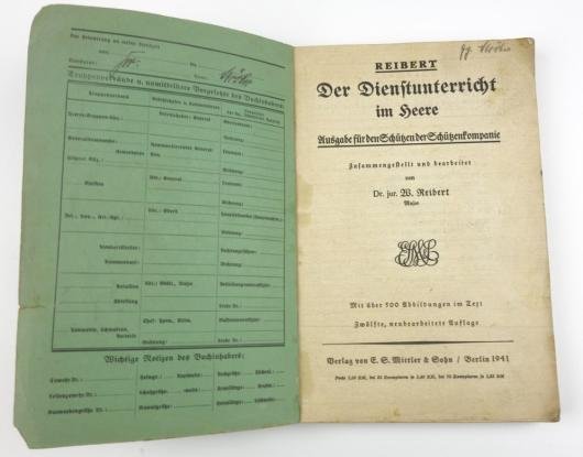 German WH Handbook 'Reibert' — image 2