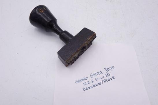 German Wehrmacht pesonal Ink-Stamp 'Gefreiter' — image 2
