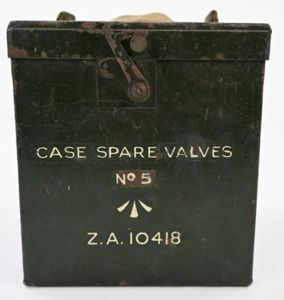 British WW2 Spare valve box Wirelles set 19
