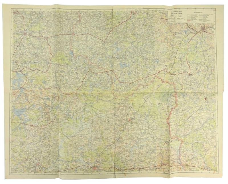 German WH Mapcard Bialystok Nimsk VII-1944 — image 2