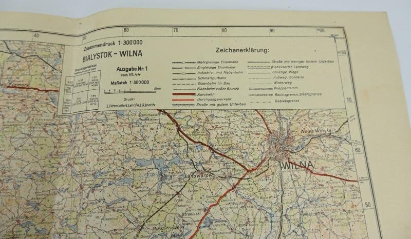 German WH Mapcard Bialystok Nimsk VII-1944 — image 3