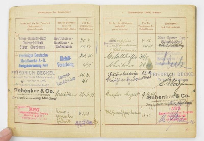 German Workers Pass 'Rosa Stiefsohn' — image 7