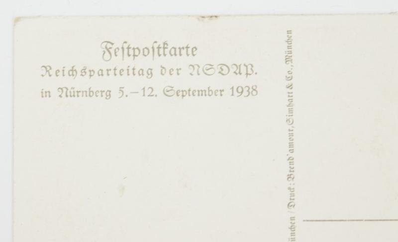 German Postcard Reichsparteitag Nürnberg 1938 — image 4