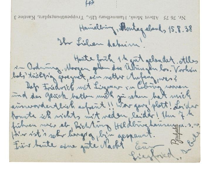 German WH Postcard 'Truppenübungsplatz Hammelburg' — image 3