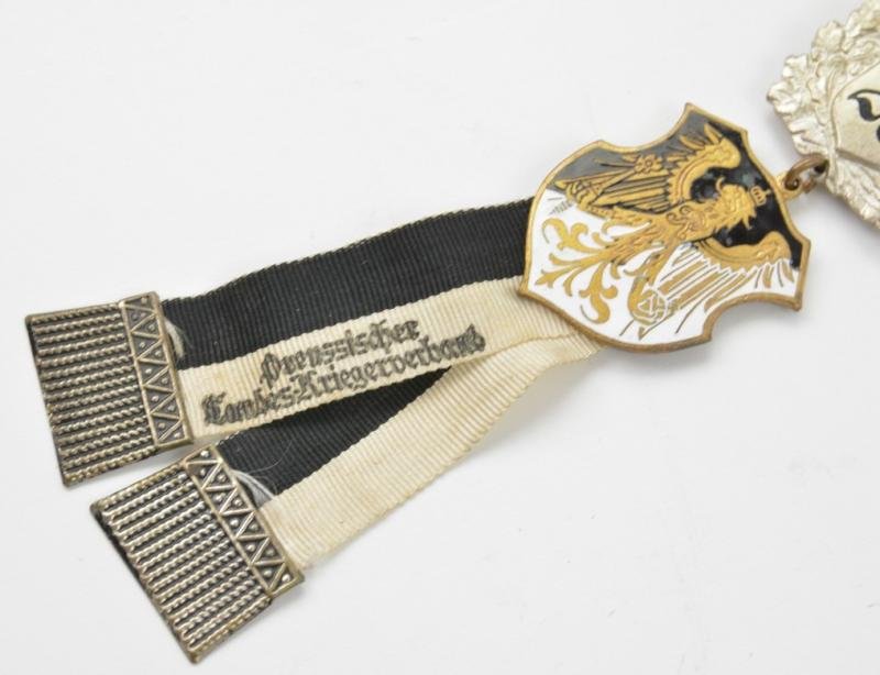 Preussischer Kriegerverein Abzeichen Landes Kriegerverband mit Spange 25 Jahre — image 3