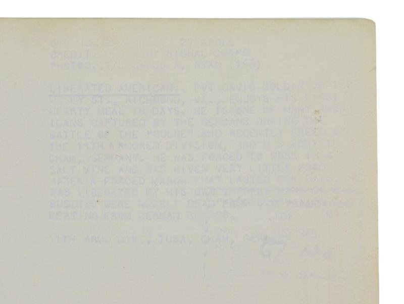 US WW2 New York Times Press Photo Pvt David Goldin — image 3