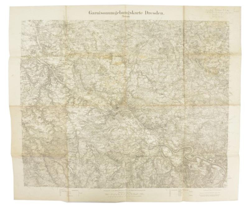 German WW1 Mapcard of Dresden — image 2