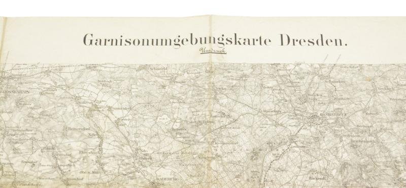 German WW1 Mapcard of Dresden — image 3