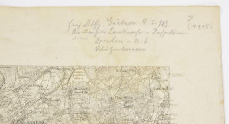 German WW1 Mapcard of Dresden — image 5