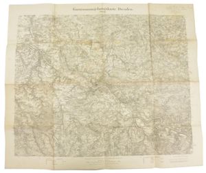 German WW1 Mapcard of Dresden