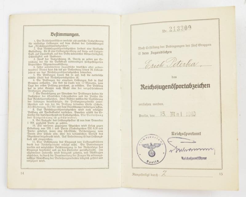 German RJA Leistungsbuch — image 4