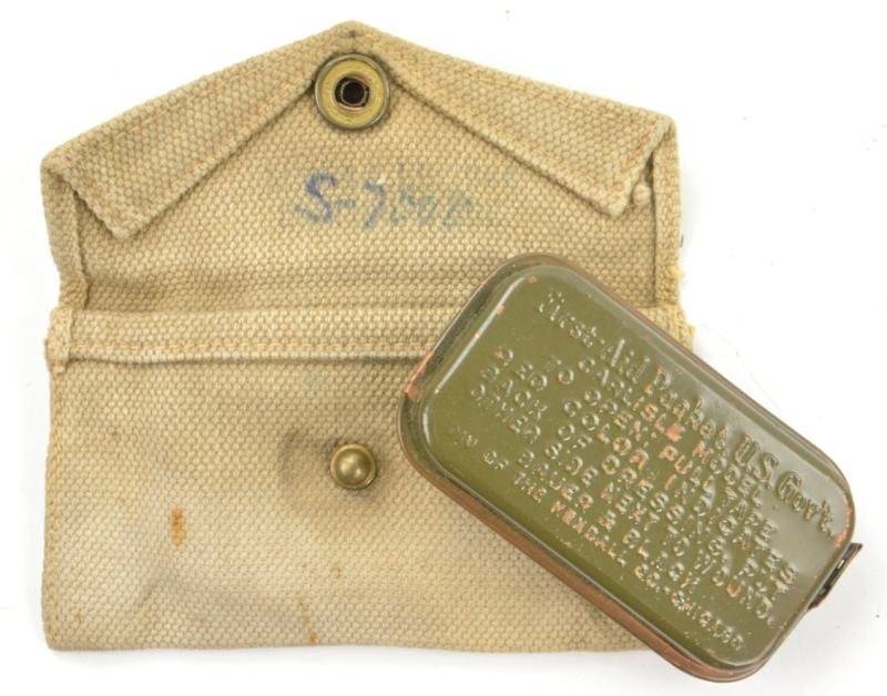 US WW2 First Aid Kit with Pouch British Made — image 3