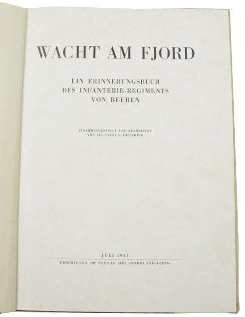 German Book 'Wacht am Fjord' 1941 — image 3
