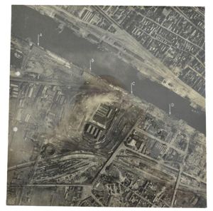 US WW2 Aerial Recon Picture Rouen Normandy Operation Paddle
