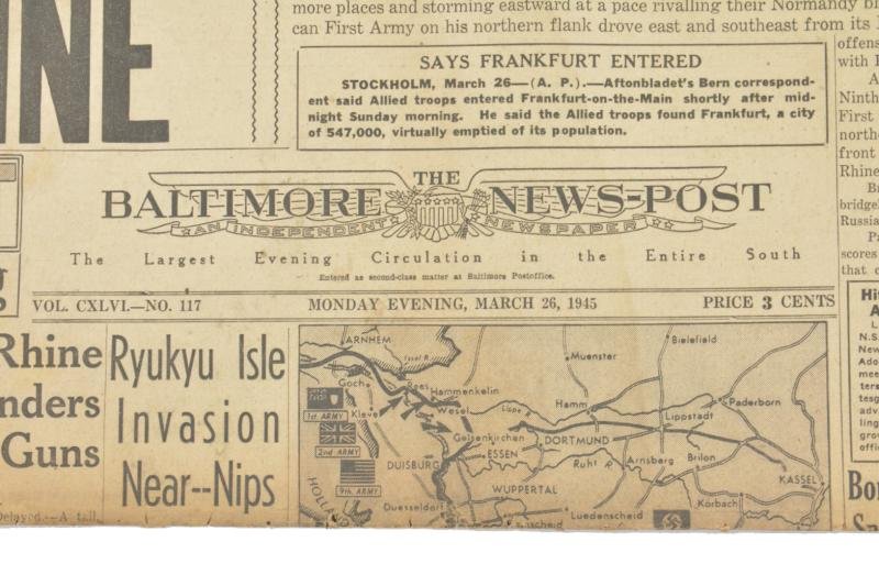 US WW2 Newspaper 'The Baltimore News-Post' — image 2