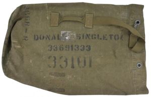 US WW2 Kit Bag 'Donald Singleton'