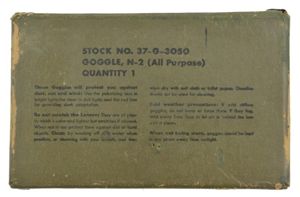 US WW2 M-1944 Flying Goggles in Case