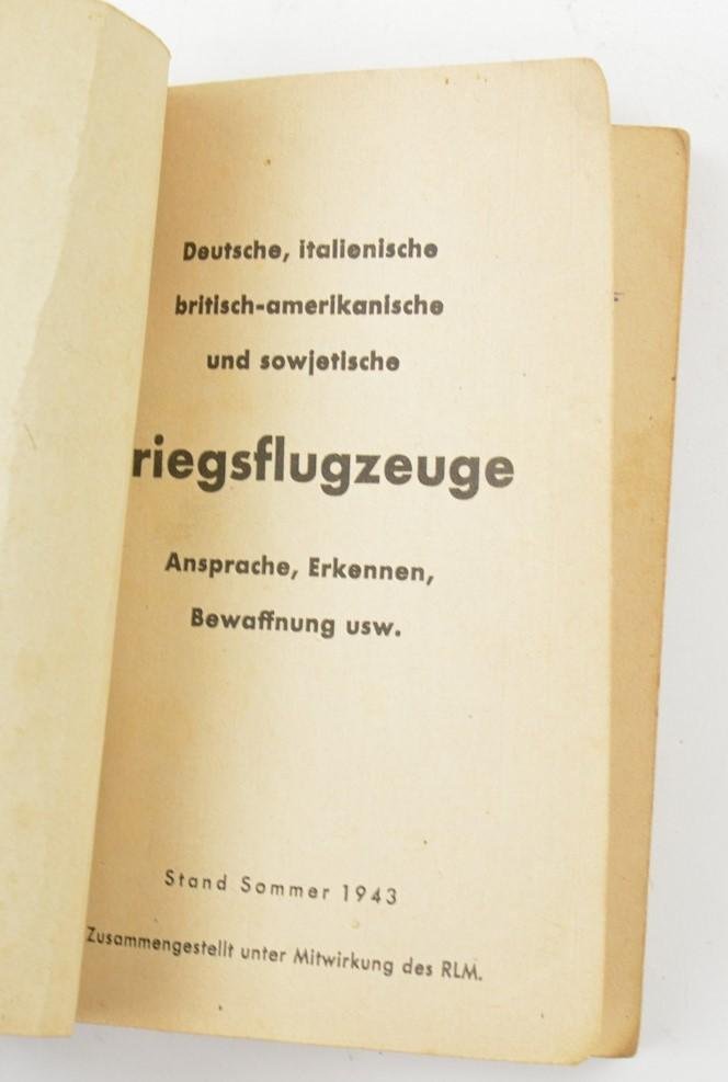 German LW Airplane Identification Booklet — image 2