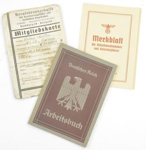 German Third Reich Workers Pass