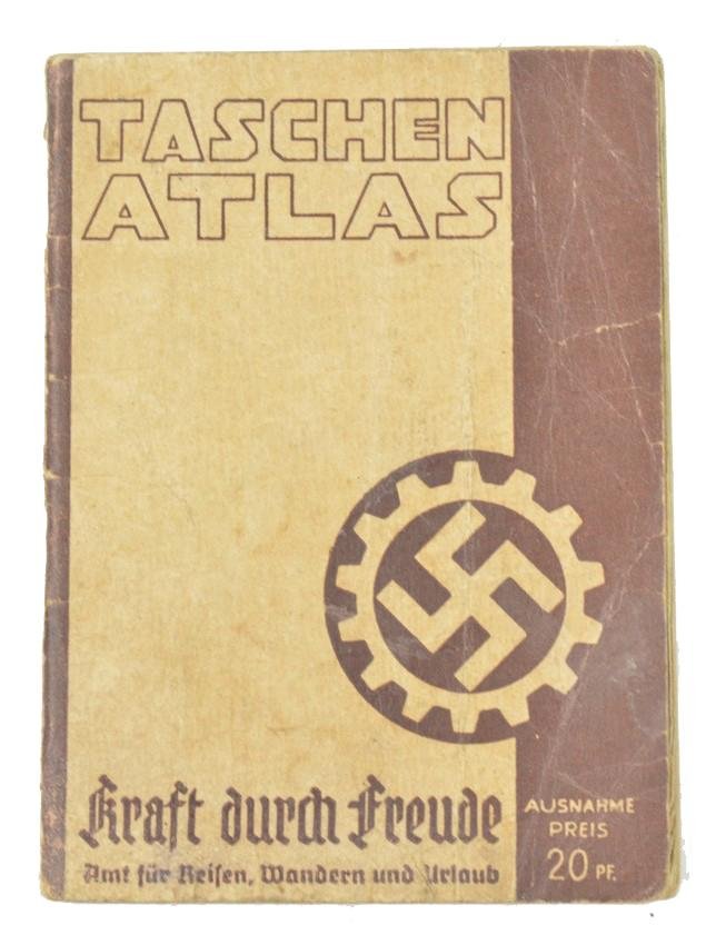 German DAF Kdf Pocket Atlas with DAF member badge — image 4