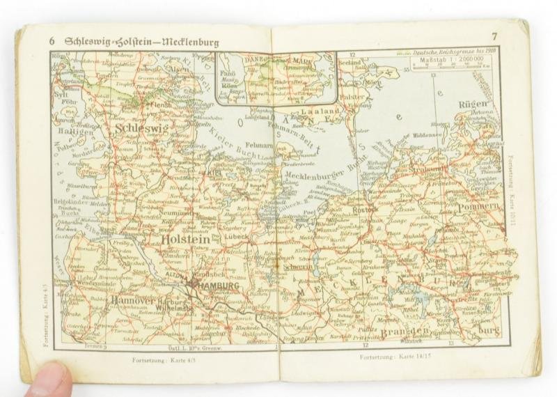 German DAF Kdf Pocket Atlas with DAF member badge — image 6