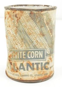 US WW2 Tin Can of White Corn