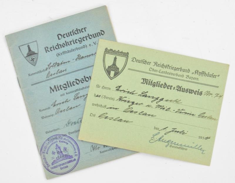 German Kyffhauserbund Memberpass Grouping — image 5
