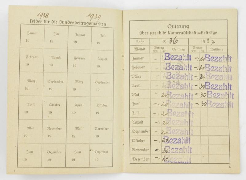 German Kyffhauserbund Memberpass Grouping — image 9