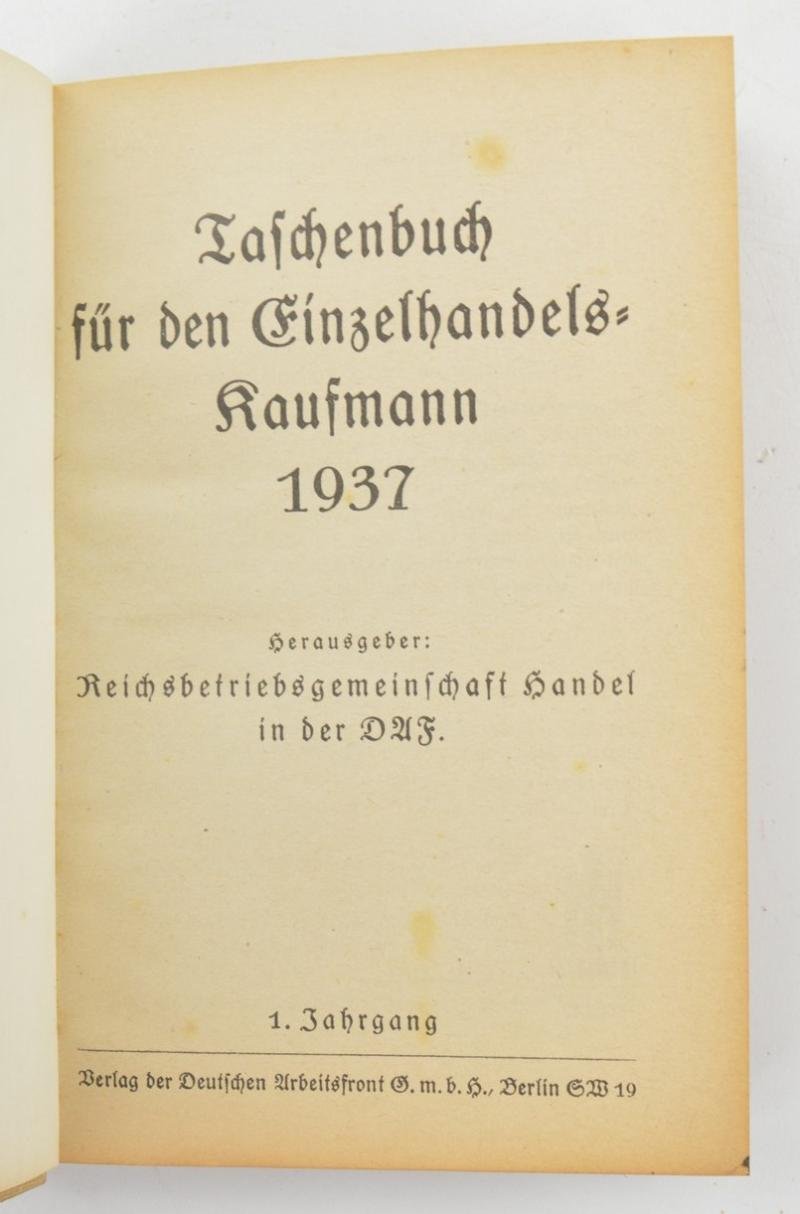 German Third Reich Era RAD 1937 Pocket Kalender — image 2