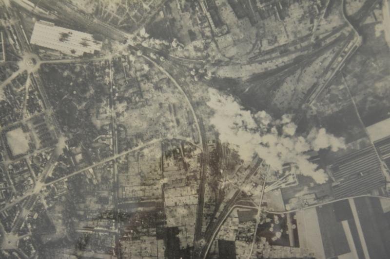 British WW2 Bombing Picture Trainstation Douai France — image 2