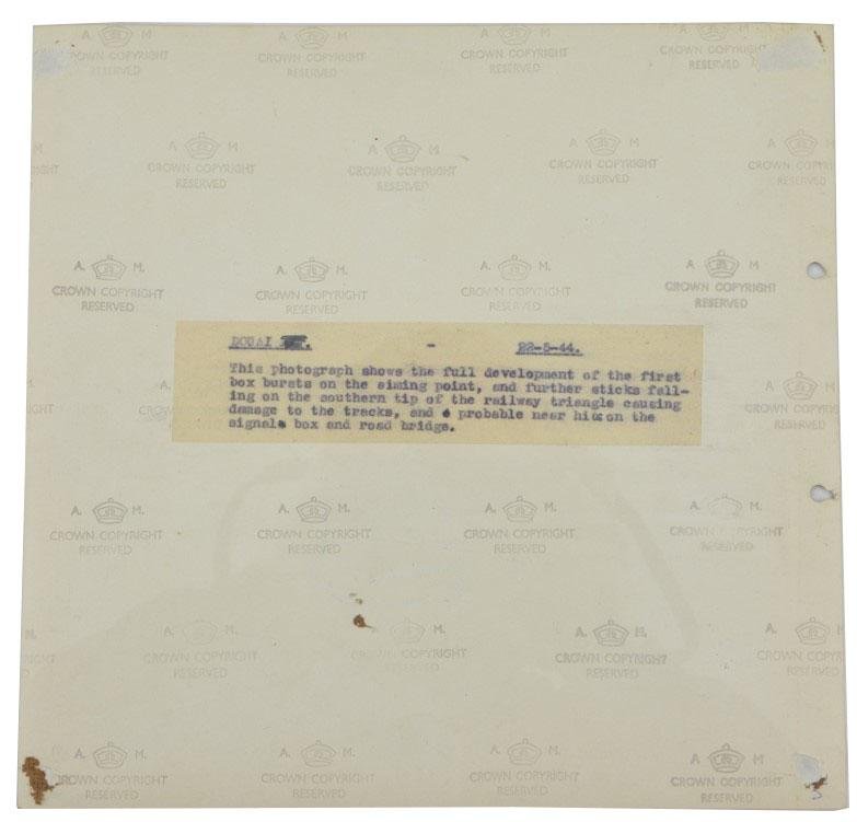 British WW2 Bombing Picture Trainstation Douai France — image 3